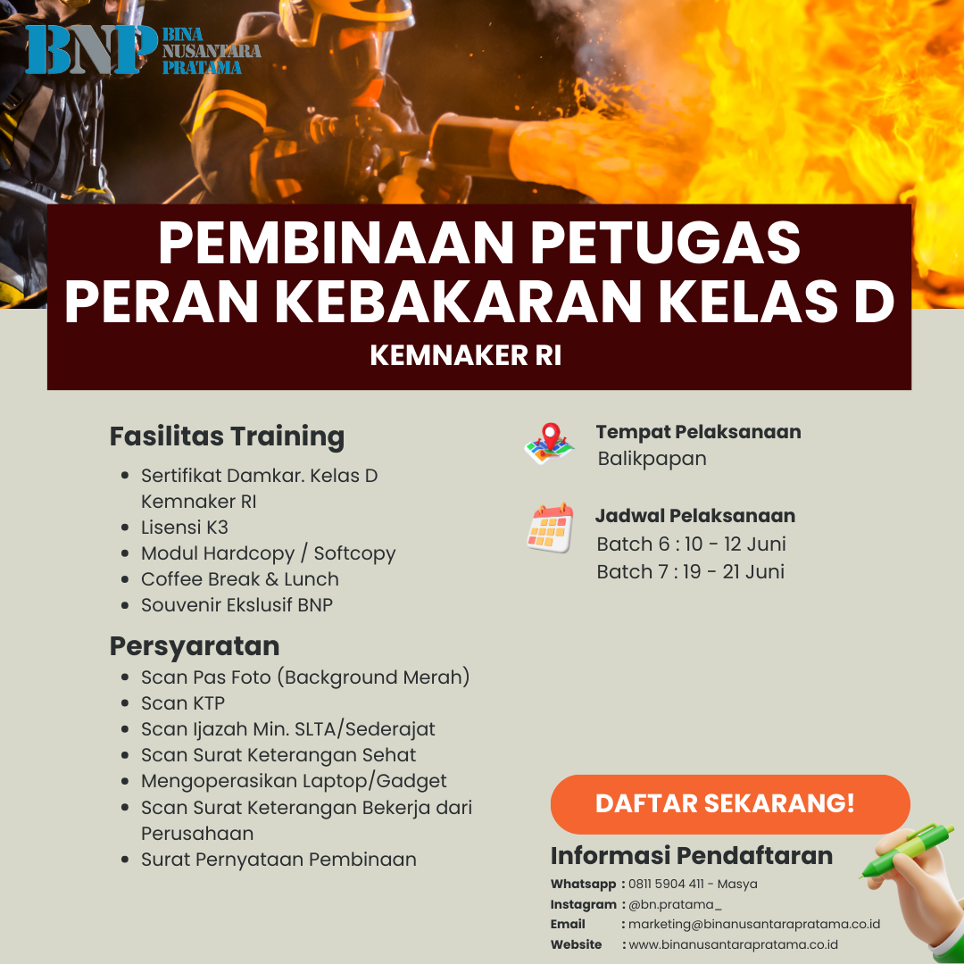 Eflyer Damkar Kelas D
