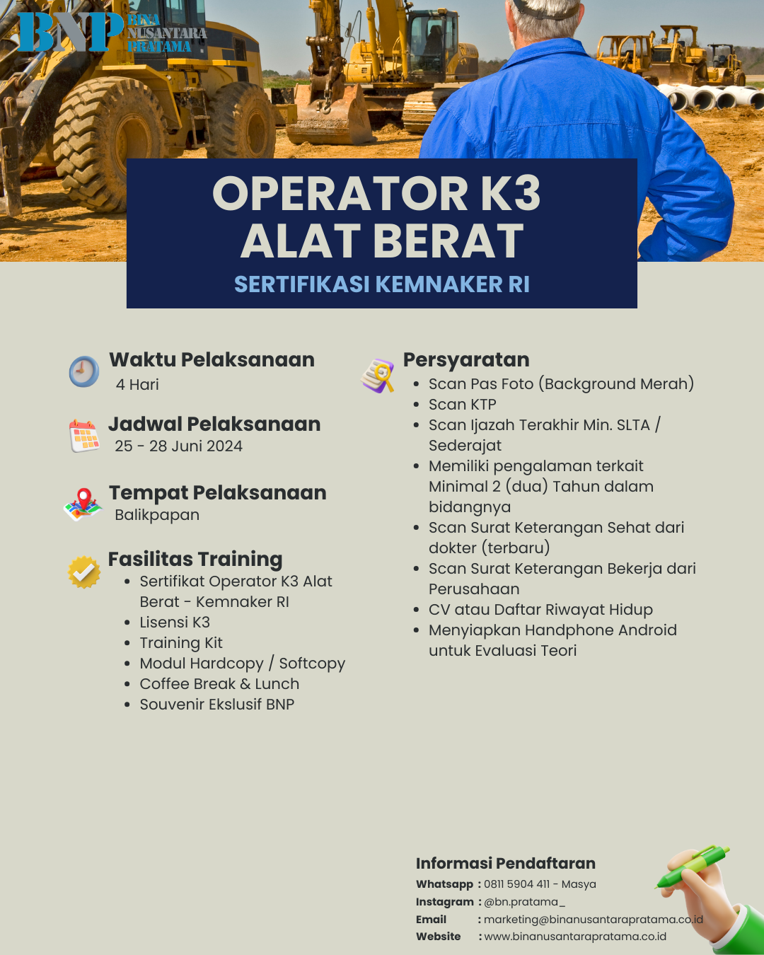 Eflyer Op  K3 Alat Berat