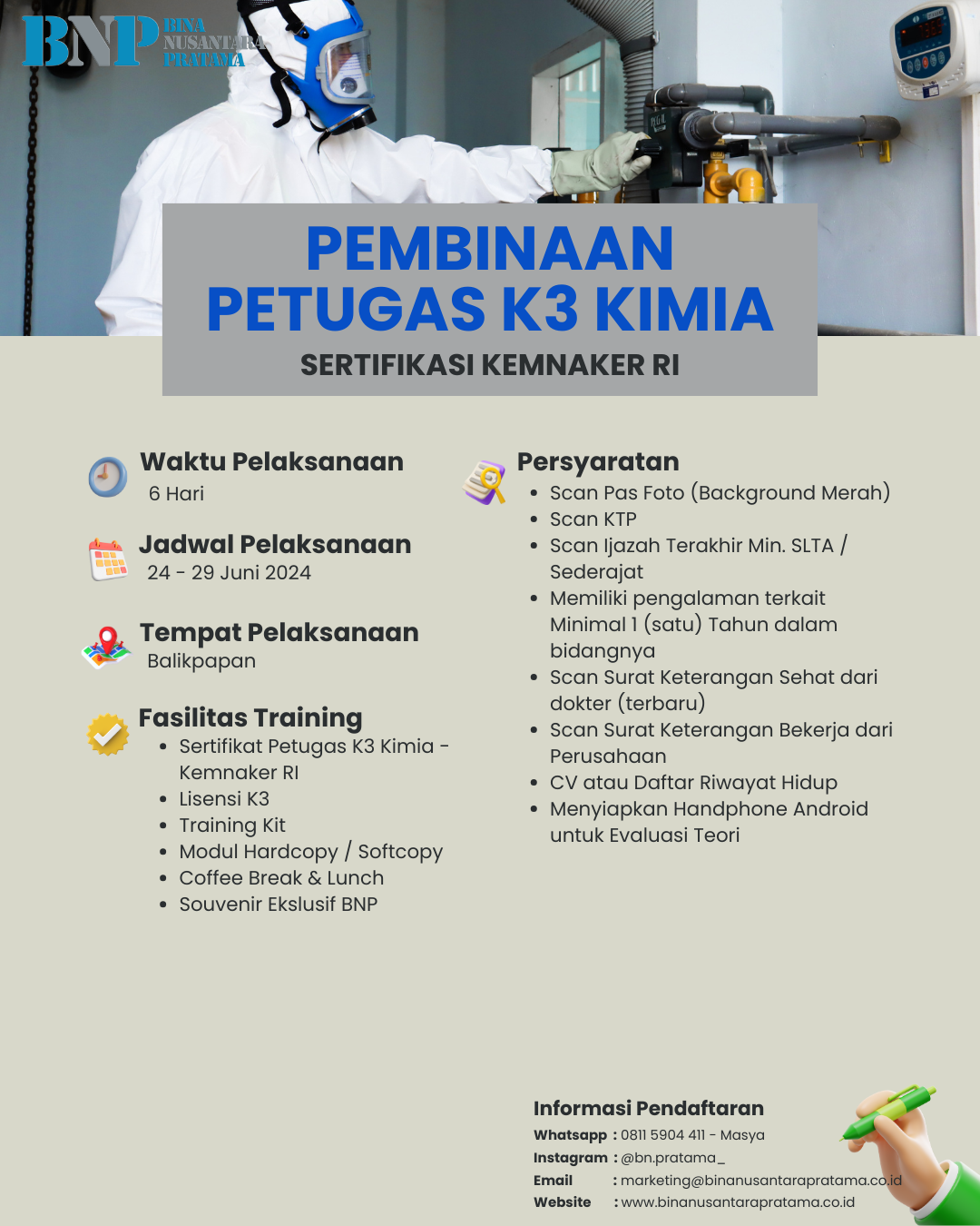 Eflyer Petugas K3 Kimia
