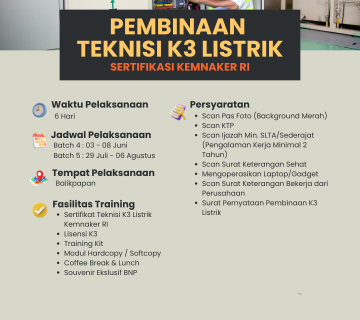 Eflyer Teknisi K3 Listrik 1 360x320