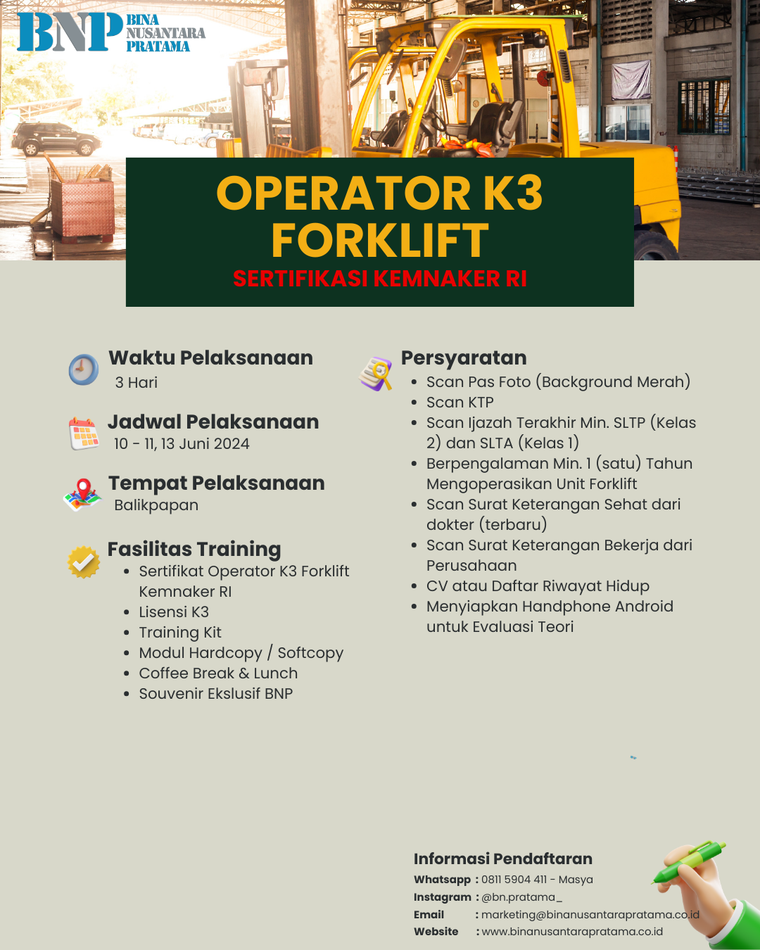 Efyler Op  K3 Forklift