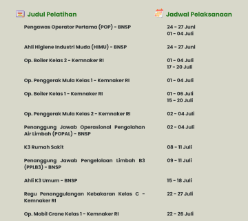 Jadwal Pelatihan Bulan Juni Juli 2024 2 360x320